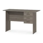 BUREAU 1 TIROIR 1 NICHE EN PANNEAUX DE PARTICULES - CHÊNE FONCÉ