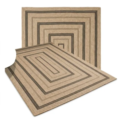 TAPIS RECTANGULAIRE - NOIR