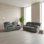 CANAPE 2 PLACES ET 2 RELAX - GRIS