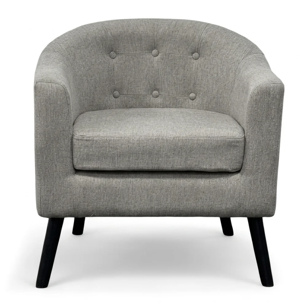AI Generated Product Image FAUTEUIL EN TISSU - GRIS CLAIR – Image 1