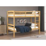 LIT SUPERPOSE 90 X 190 CM - CHÊNE AVEC SOMMIER – Image 2