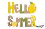 MOT DÉCORATIF À POSER SUMMER OU HELLO – Image 2