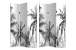 PARAVENT EN BOIS MOTIF PALMIERS – Image 2