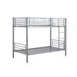 LIT SUPERPOSÉ 90X190 CM EN ACIER - GRIS – Image 2