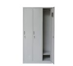 ARMOIRE INDUSTRIELLE 3 PORTES AVEC SERRURE - GRIS – Image 2