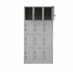 ARMOIRE INDUSTRIELLE 12 PORTES AVEC SERRURE - GRIS – Image 4