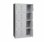ARMOIRE INDUSTRIELLE 12 PORTES AVEC SERRURE - GRIS – Image 2