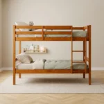 LIT 90 X 190 CM SUPERPOSE - OAK SOMMIER INCLUS
