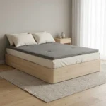 SOMMIER COFFRE 160X200 CM EN PANNEAU DE PARTICULES - BLANC