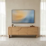 MEUBLE TV 3 PORTES - CHÊNE