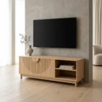 MEUBLE TV 2 PORTES/2 NICHES - CHÊNE
