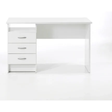 BUREAU 1 NICHE + 3 TIROIRS-  BLANC