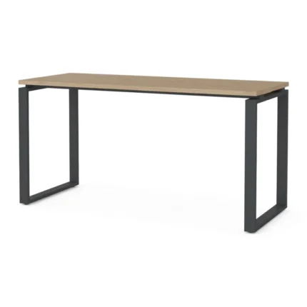 BUREAU INDUSTRIEL - GRIS MAT & CHÊNE JACKSON