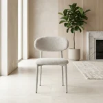 CHAISE EN TISSU - BEIGE