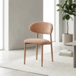 CHAISE EN TISSU - ROSE