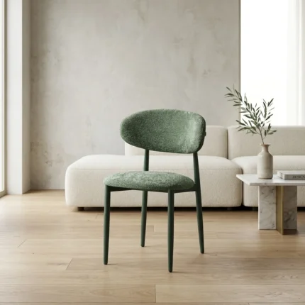 CHAISE EN TISSU - VERT