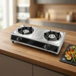 RÉCHAUD À GAZ 2 FEUX INOX