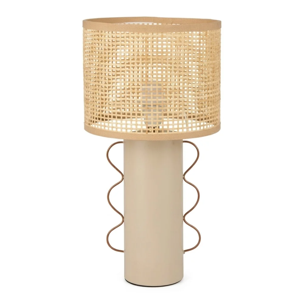 AI Generated Product Image LAMPE À POSER FORME AMPHORE EN BAMBOU – Image 1