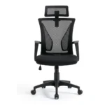 FAUTEUIL DE BUREAU EN TISSU - NOIR