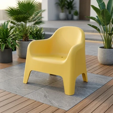 FAUTEUIL EN POLYPROPYLÈNE - JAUNE