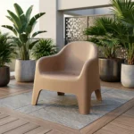 FAUTEUIL EN POLYPROPYLÈNE - MARRON