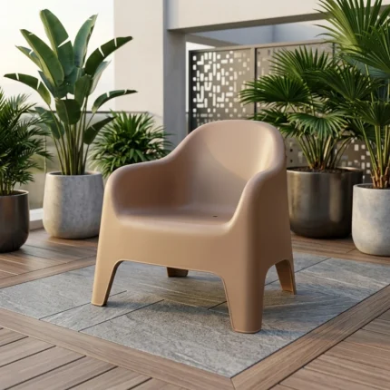 FAUTEUIL EN POLYPROPYLÈNE - MARRON