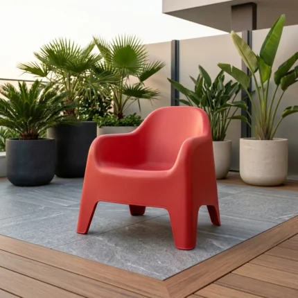 FAUTEUIL EN POLYPROPYLÈNE - ROUGE