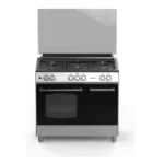 CUSINIÈRE 5 FOYERS GAZ 90 CM FOUR ÉLECTRIQUE 110 L SILVER - MERLIN