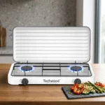 PLAQUE 2 FEUX GAZ POSABLE TECHWOOD