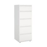 CHIFFONNIER 5 TIROIRS - BLANC – Image 2