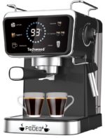 MACHINE EXPRESSO 2-EN-1 CAFÉ MOULU & CAPSULE 20 BARS - NOIR & INOX - TECHWOOD – Image 2