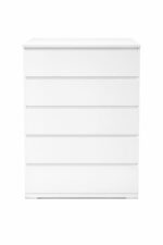 COMMODE 5 TIROIRS LARGE - BLANC – Image 2