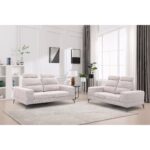 CANAPE 3 PLACES + 2 PLACES  AVANCE- RECUL - BEIGE – Image 2