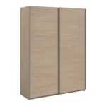 ARMOIRE 2 PORTES COULISSANTES 148 CM  - CHÊNE