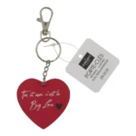 PORTE-CLÉS CŒUR MOTS D'AMOUR