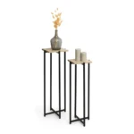 LOT DE 2 SELLETTES - NOIR