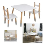 TABLE + 2 CHAISES ENFANT CRAYON