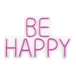 NÉON DÉCORATIF BE HAPPY USB - ROSE