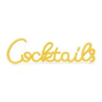 NÉON DÉCORATIF COCKTAILS USB - JAUNE
