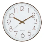 HORLOGE MURALE EN PLASTIQUE - CUIVRE