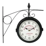 HORLOGE DE GARE EN MÉTAL