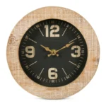 HORLOGE MURALE EN MÉTAL - NOIR