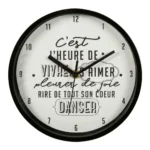HORLOGE MURALE DANSE EN PLASTIQUE