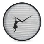 HORLOGE MURALE CHAT EN PLASTIQUE