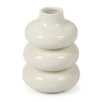 VASE EN CÉRAMIQUE DOLOMITE - BLANC