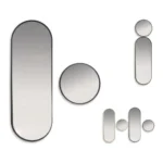 LOT DE 2 MIROIRS MURAUX