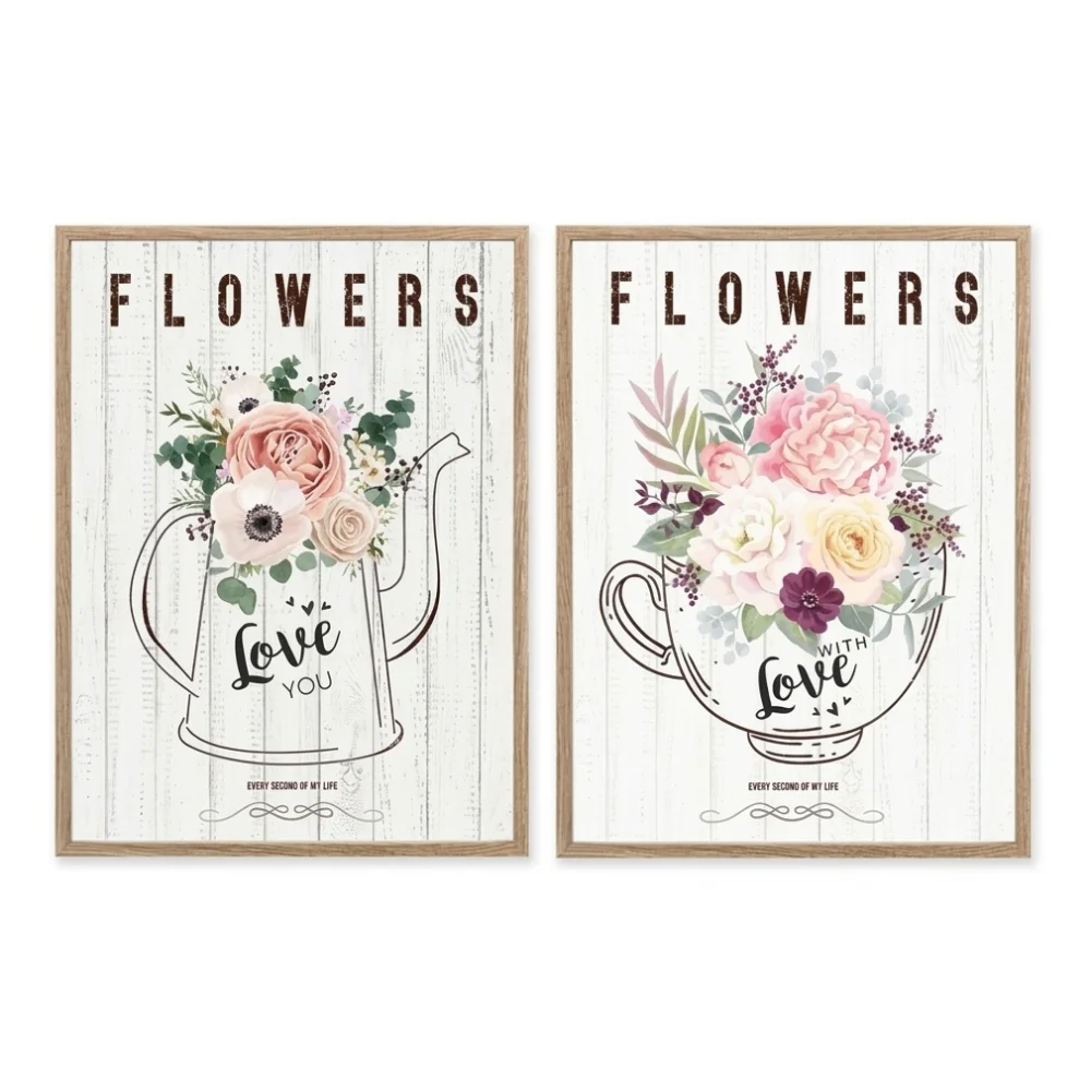 AI Generated Product Image TOILE DÉCORATIVE FLEURS – Image 1