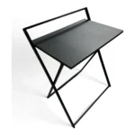 BUREAU COMPACT PLIANT EN MÉTAL - NOIR