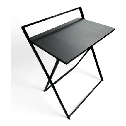 BUREAU COMPACT PLIANT EN MÉTAL - NOIR
