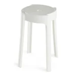 TABOURET EN PLASTIQUE - BLANC